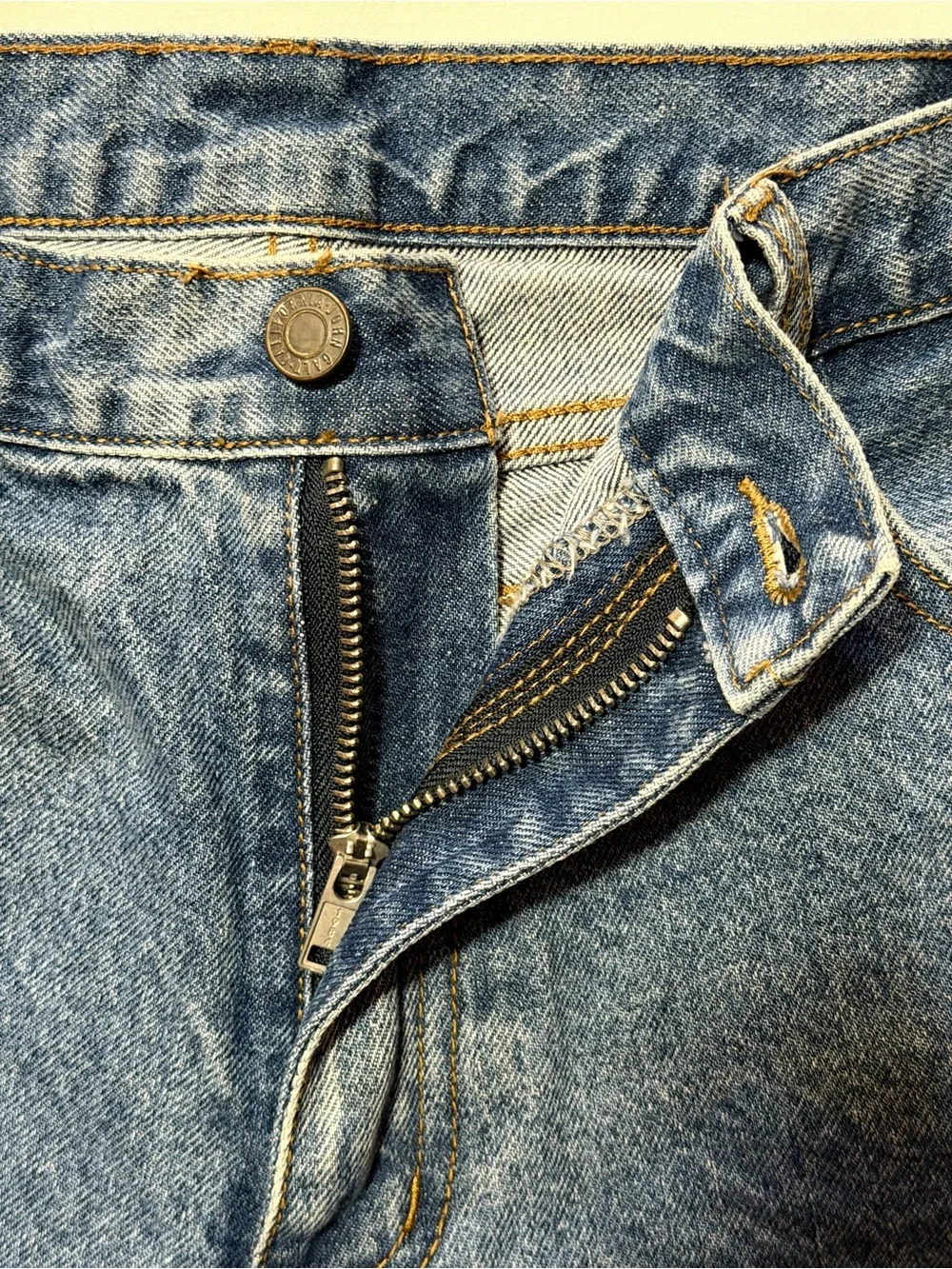 J. Galt Brandy Melville High Rise Straight‎ Leg Jeans Medium 100% Cotton